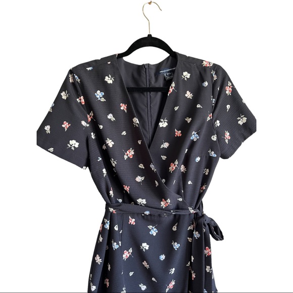 FRENCH CONNECTION FRIDA ARMOISE CREPE Faux WRAP DRESS 10 - Picture 6 of 11